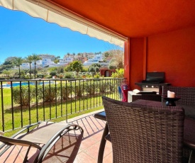 Pool View GOLF FAMILY Ground Floor Terrace with barbecue in Mijas Costa