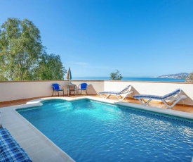 2 bedrooms house at Nerja 300 m away from the beach with sea view private pool and furnished terrace