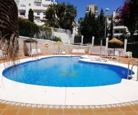 2 bedrooms appartement at Benalmadena 200 m away from the beach with sea view shared pool and furnished terrace